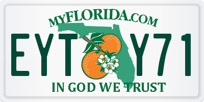 FL license plate EYTY71