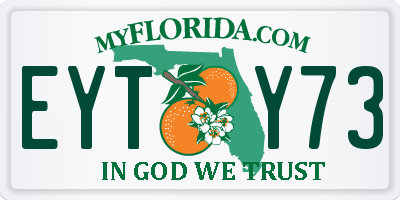FL license plate EYTY73