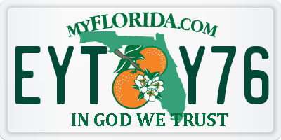 FL license plate EYTY76