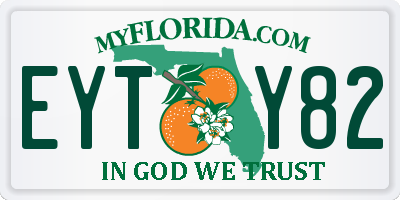 FL license plate EYTY82
