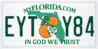 FL license plate EYTY84