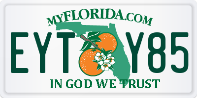 FL license plate EYTY85