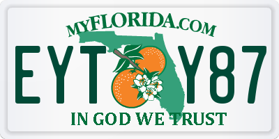 FL license plate EYTY87