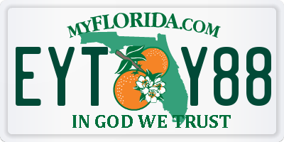 FL license plate EYTY88