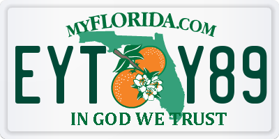 FL license plate EYTY89