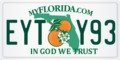 FL license plate EYTY93