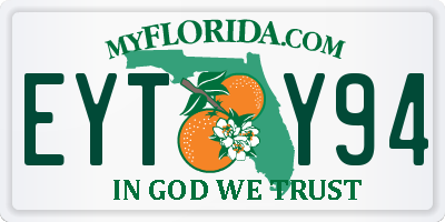 FL license plate EYTY94