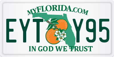 FL license plate EYTY95