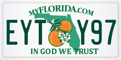 FL license plate EYTY97