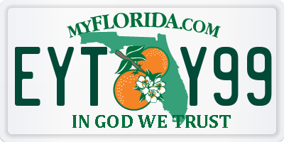 FL license plate EYTY99