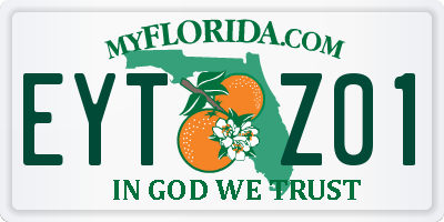 FL license plate EYTZ01
