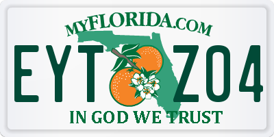 FL license plate EYTZ04