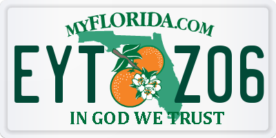 FL license plate EYTZ06