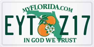 FL license plate EYTZ17