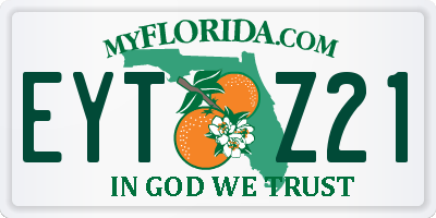 FL license plate EYTZ21