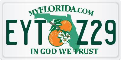 FL license plate EYTZ29