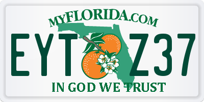 FL license plate EYTZ37