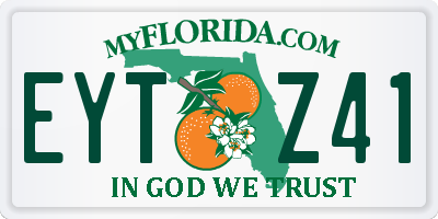 FL license plate EYTZ41