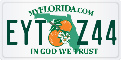 FL license plate EYTZ44