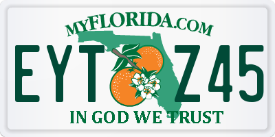 FL license plate EYTZ45