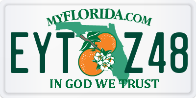 FL license plate EYTZ48