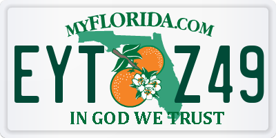 FL license plate EYTZ49