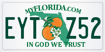 FL license plate EYTZ52