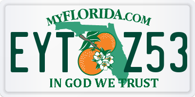 FL license plate EYTZ53