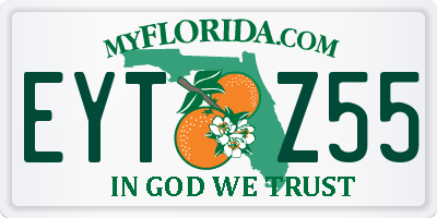 FL license plate EYTZ55