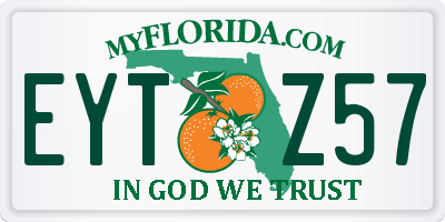 FL license plate EYTZ57