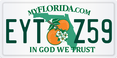 FL license plate EYTZ59