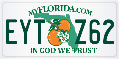 FL license plate EYTZ62