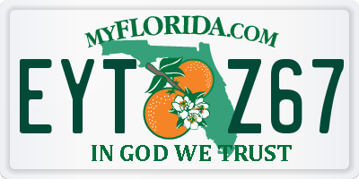 FL license plate EYTZ67