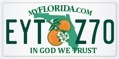 FL license plate EYTZ70