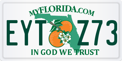 FL license plate EYTZ73