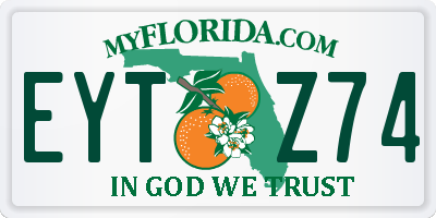 FL license plate EYTZ74
