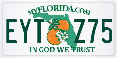 FL license plate EYTZ75
