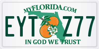 FL license plate EYTZ77