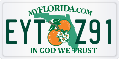 FL license plate EYTZ91
