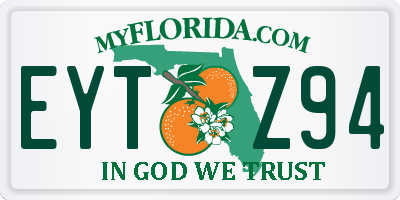 FL license plate EYTZ94
