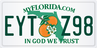 FL license plate EYTZ98
