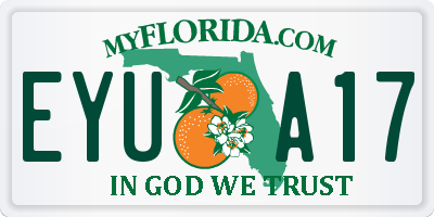 FL license plate EYUA17