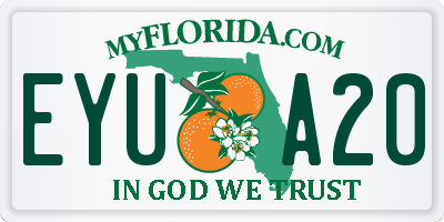 FL license plate EYUA20