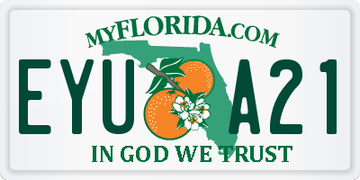 FL license plate EYUA21