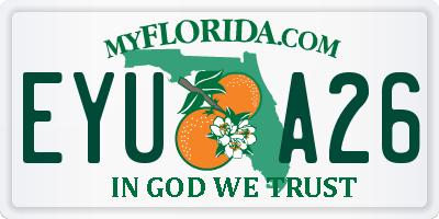 FL license plate EYUA26