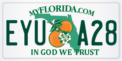 FL license plate EYUA28