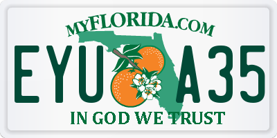 FL license plate EYUA35