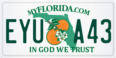FL license plate EYUA43