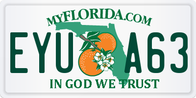 FL license plate EYUA63