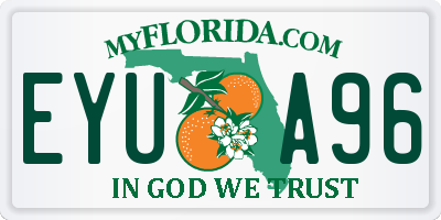 FL license plate EYUA96